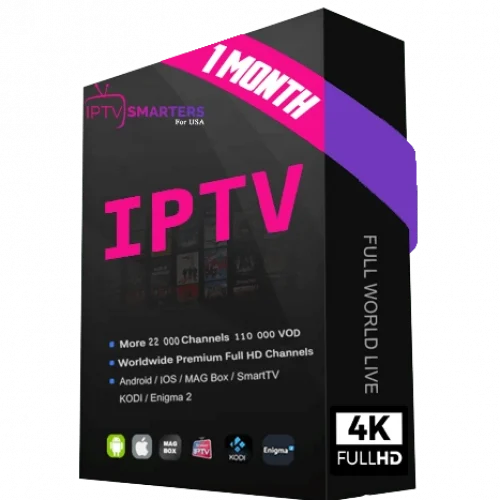 1 Month IPTV Subscription: Unlimited TV, Movies & Sports