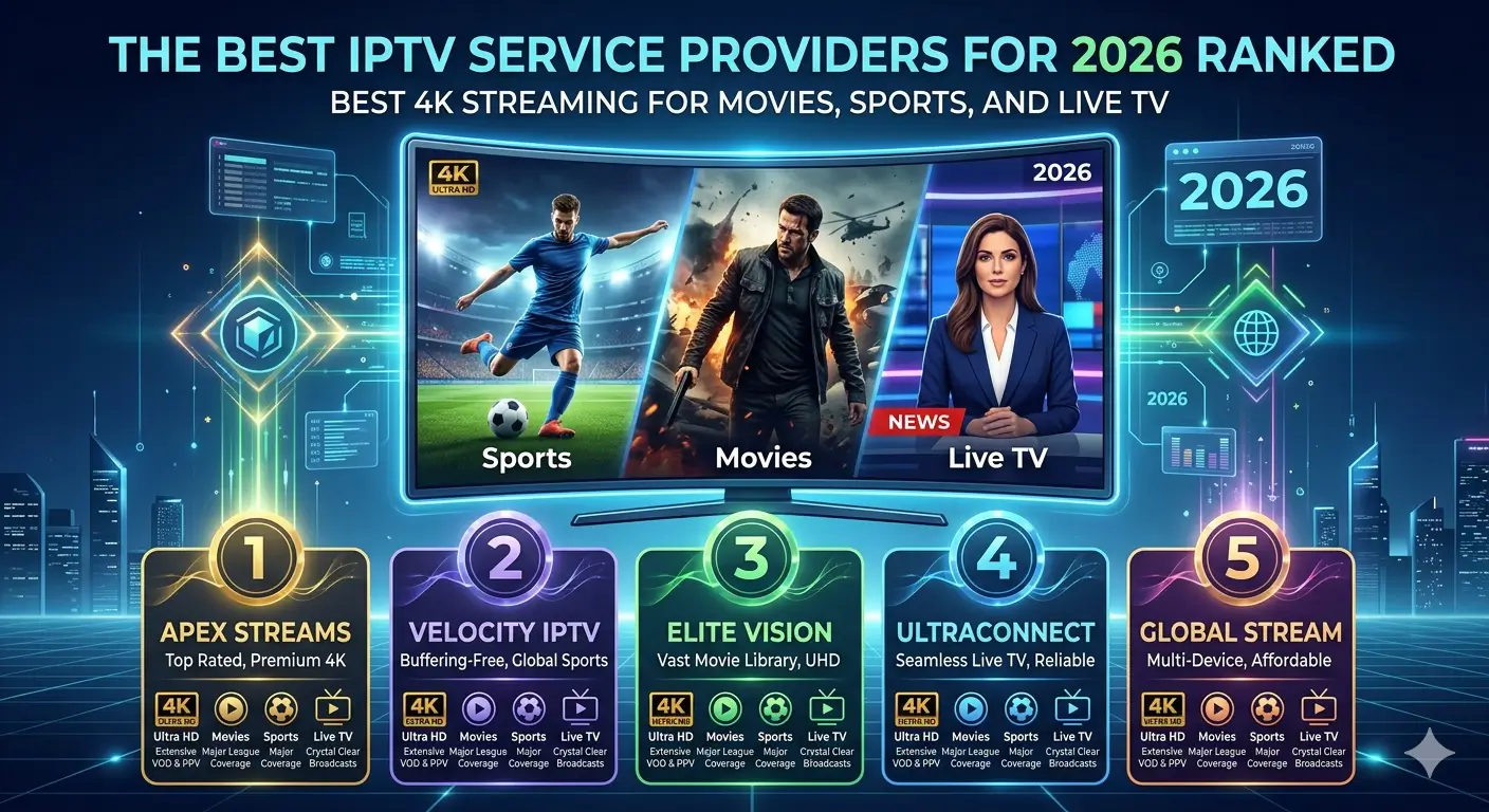 The Best IPTV Service Providers for 2026 Ranked Best 4K Streaming for Movies Sports and Live TV